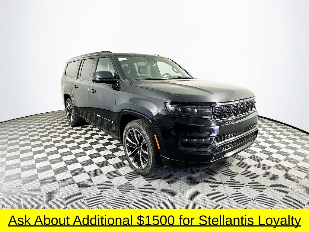 New 2025 Jeep Grand Wagoneer L Series II Obsidian w/ Quick Order Packagew 28T