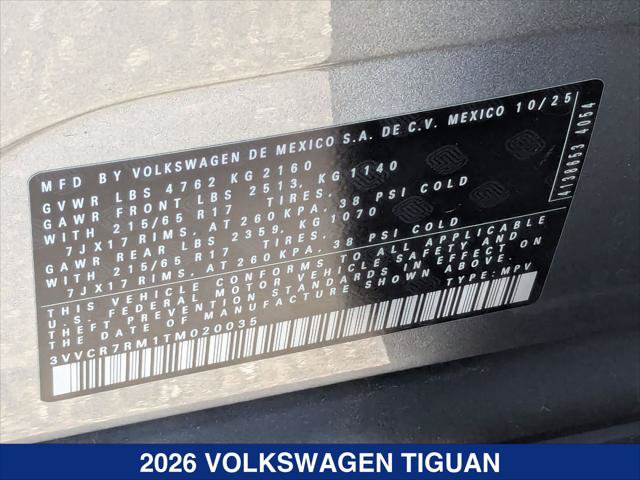 Certified 2026 Volkswagen Tiguan S FWD image 24