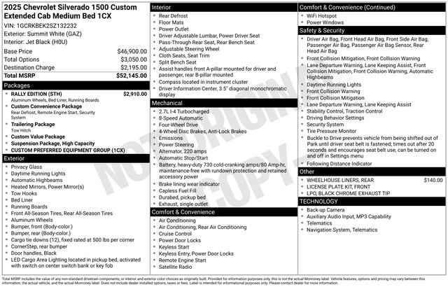 Certified 2025 Chevrolet Silverado 1500 Custom w/ Rally Edition image 32