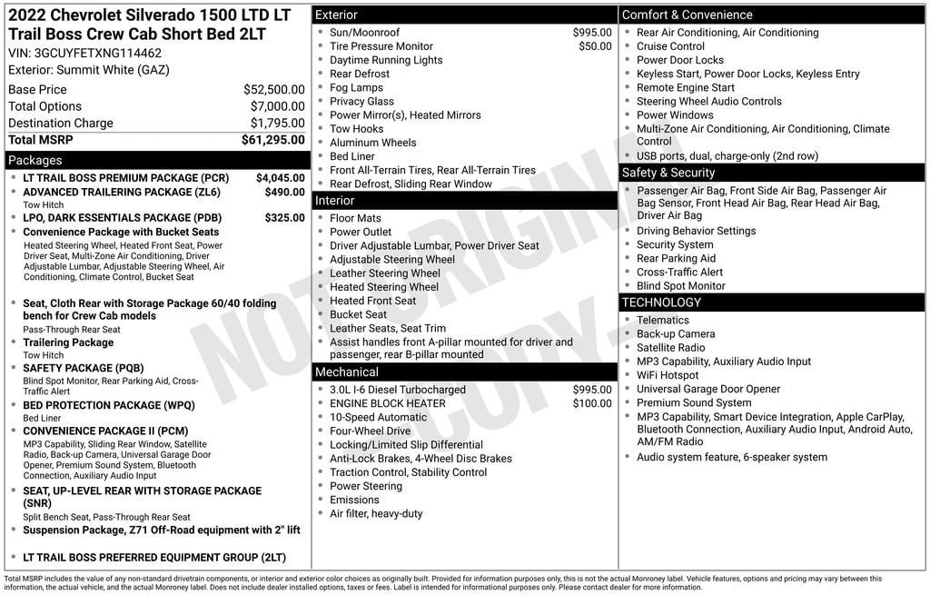 Used 2022 Chevrolet Silverado 1500 LT Trail Boss w/ LT Trail Boss Premium Package AWD/4WD image 11