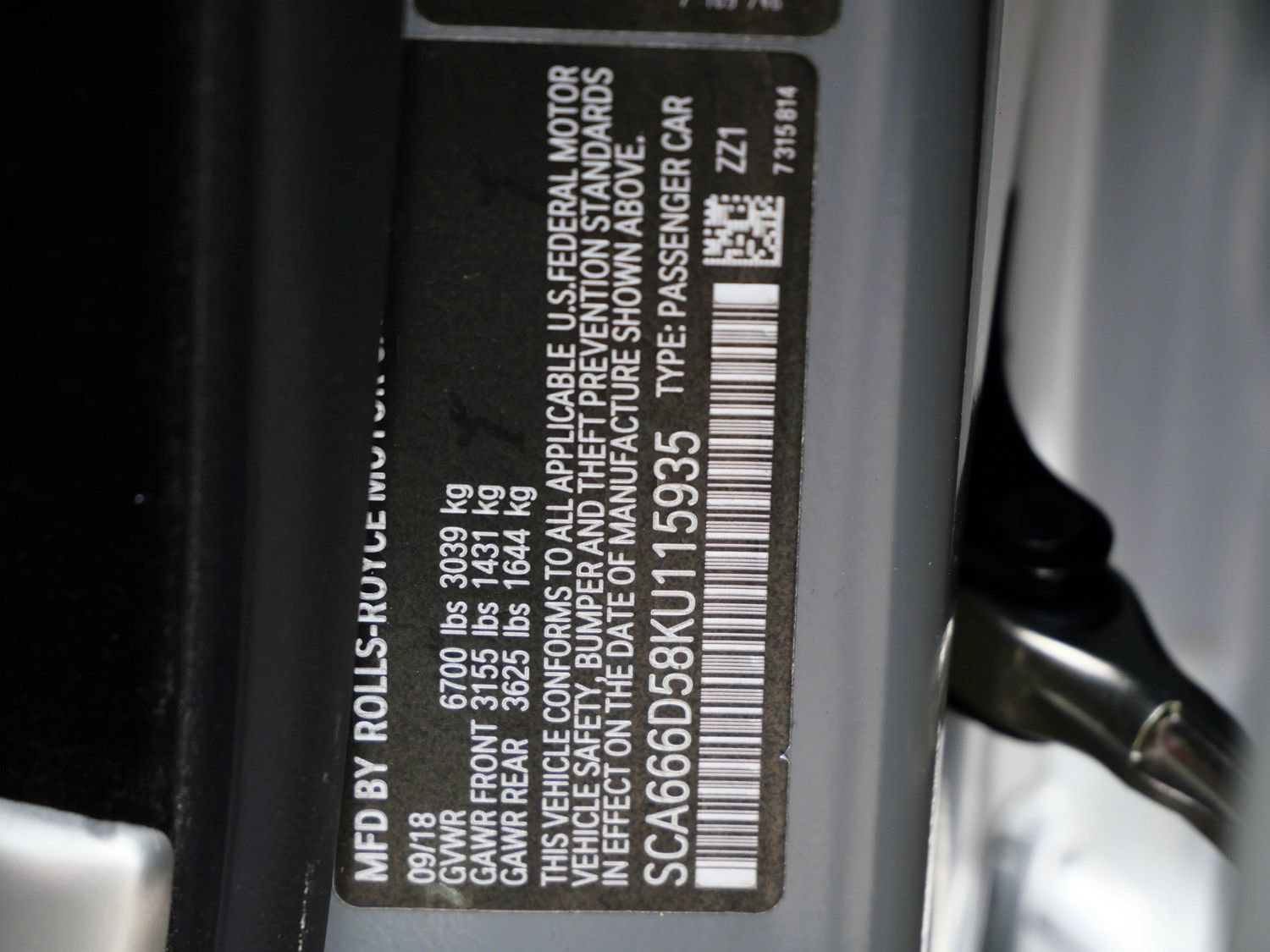 Certified 2019 Rolls-Royce Dawn RWD image 36