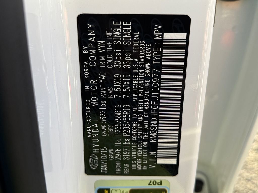 Used 2015 Hyundai Santa Fe Limited image 26