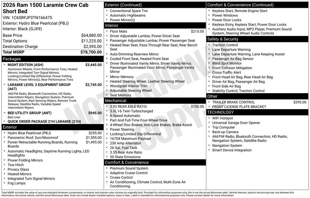 New 2026 RAM 1500 Laramie w/ Night Edition image 5