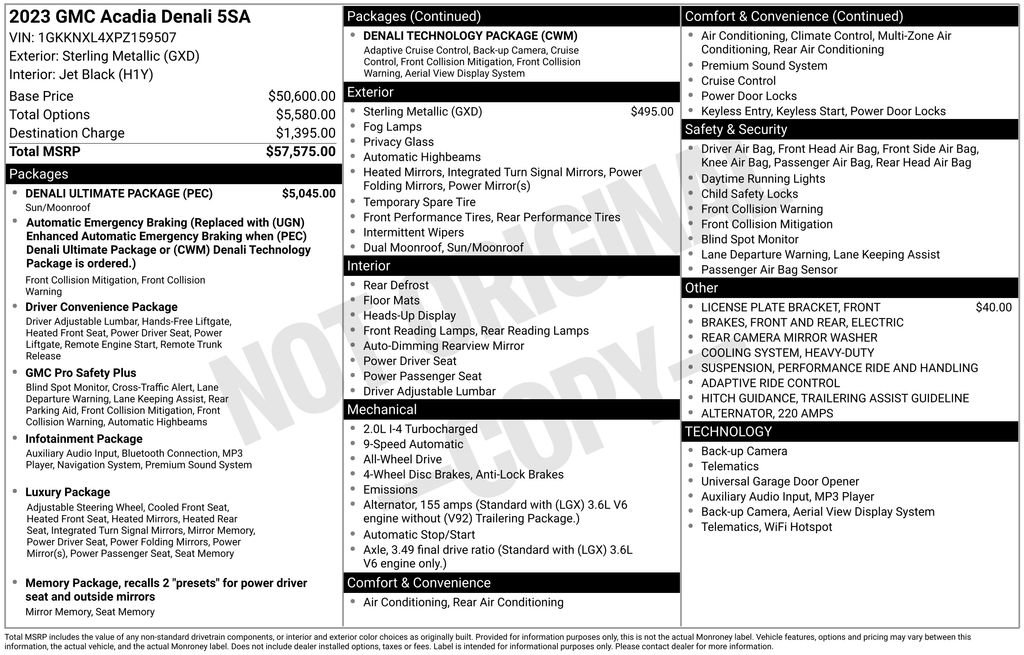 Used 2023 GMC Acadia Denali w/ Denali Ultimate Package image 6