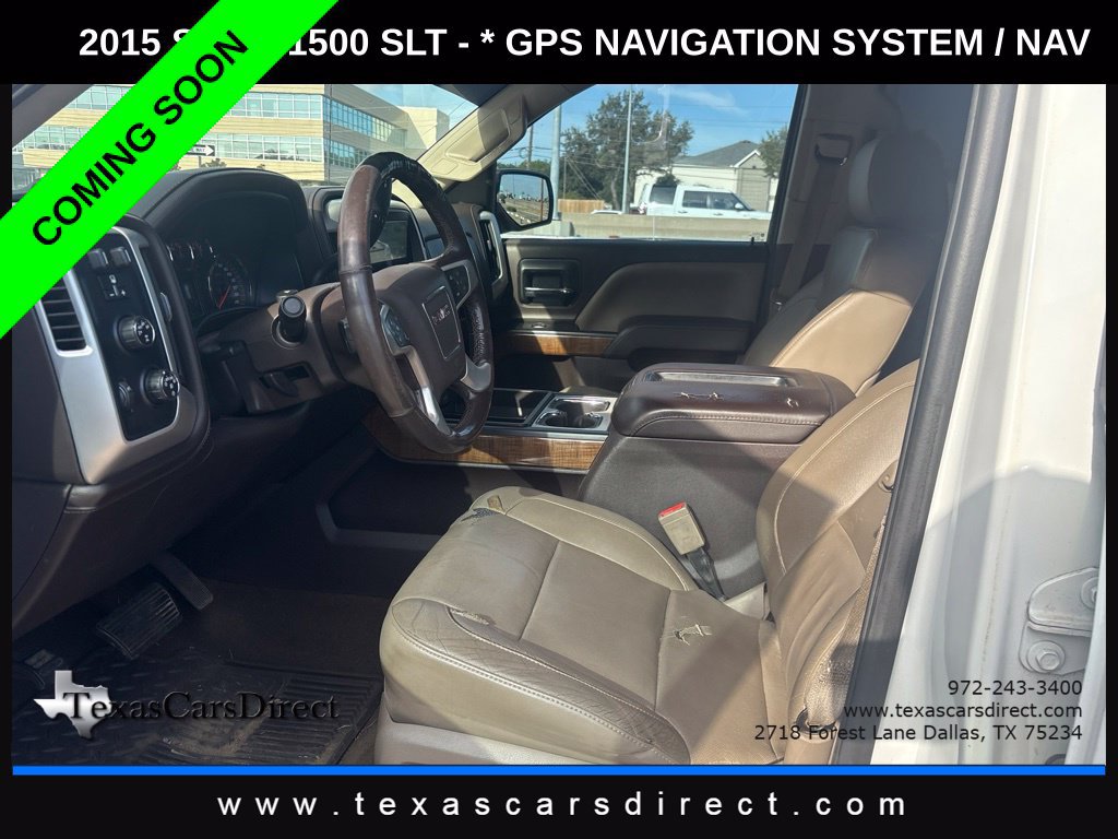 Used 2015 GMC Sierra 1500 SLT w/ SLT Crew Cab Value Package AWD/4WD image 6