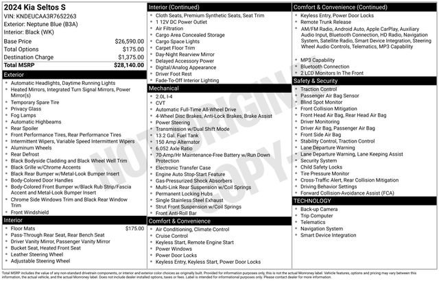 Used 2024 Kia Seltos S image 12