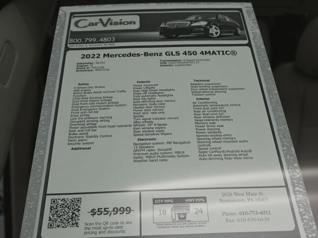 Used 2022 Mercedes-Benz GLS 450 GLS 450 image 46