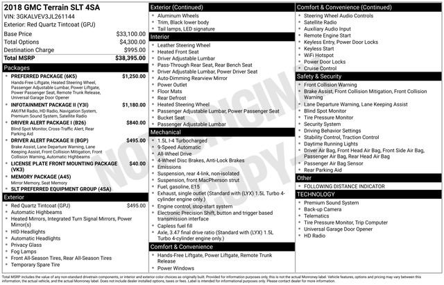 Used 2018 GMC Terrain SLT w/ Preferred Package AWD/4WD image 18