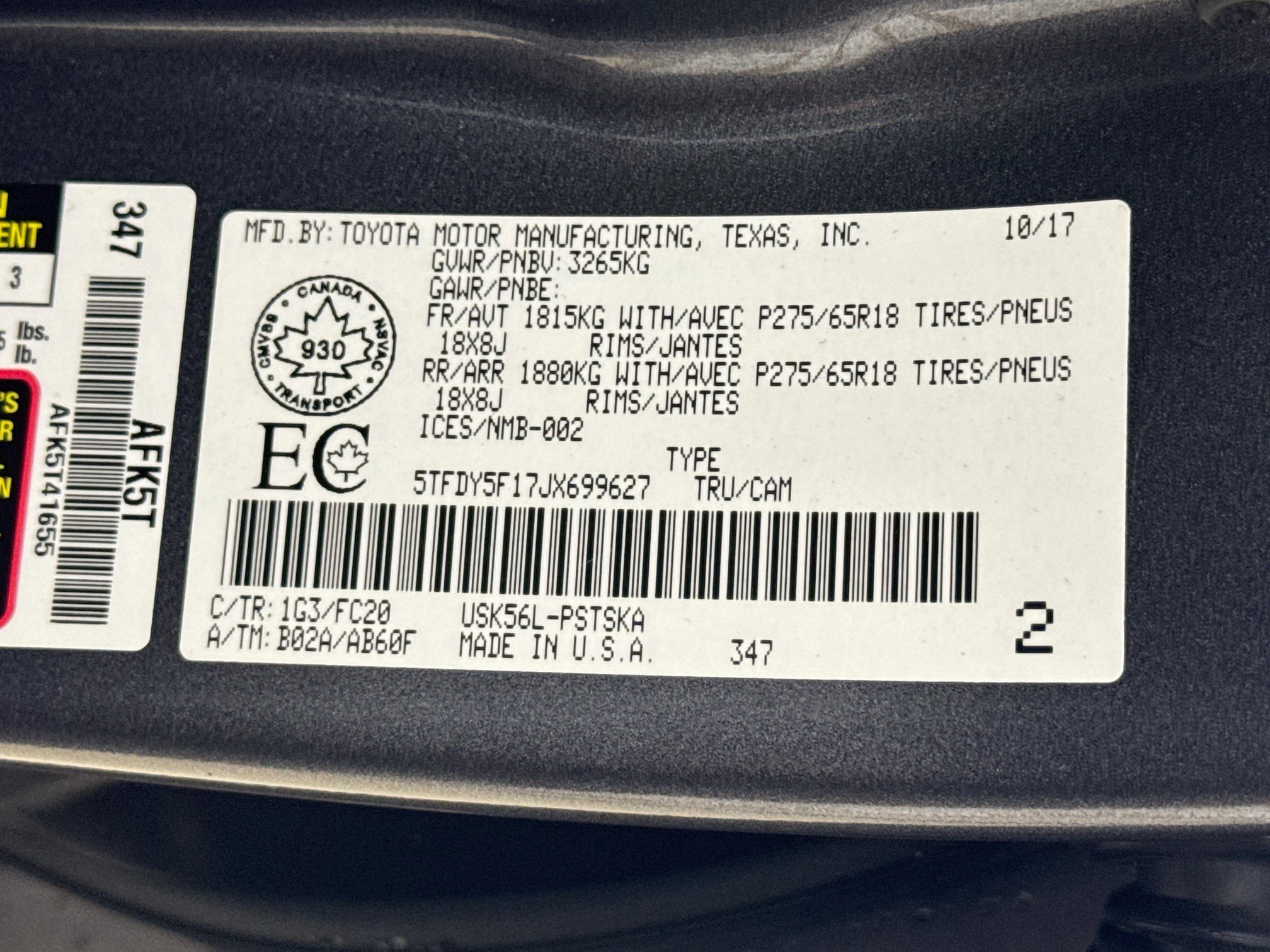 Used 2018 Toyota Tundra SR5 AWD/4WD image 27
