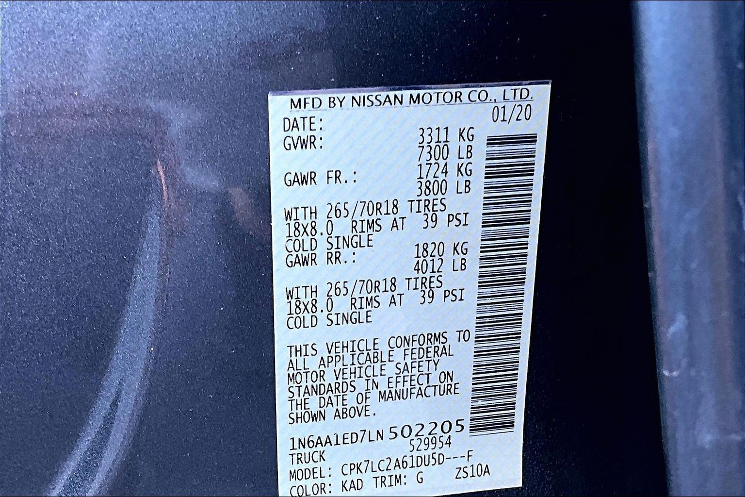 Used 2020 Nissan Titan SV w/ SV Convenience Package AWD/4WD image 31