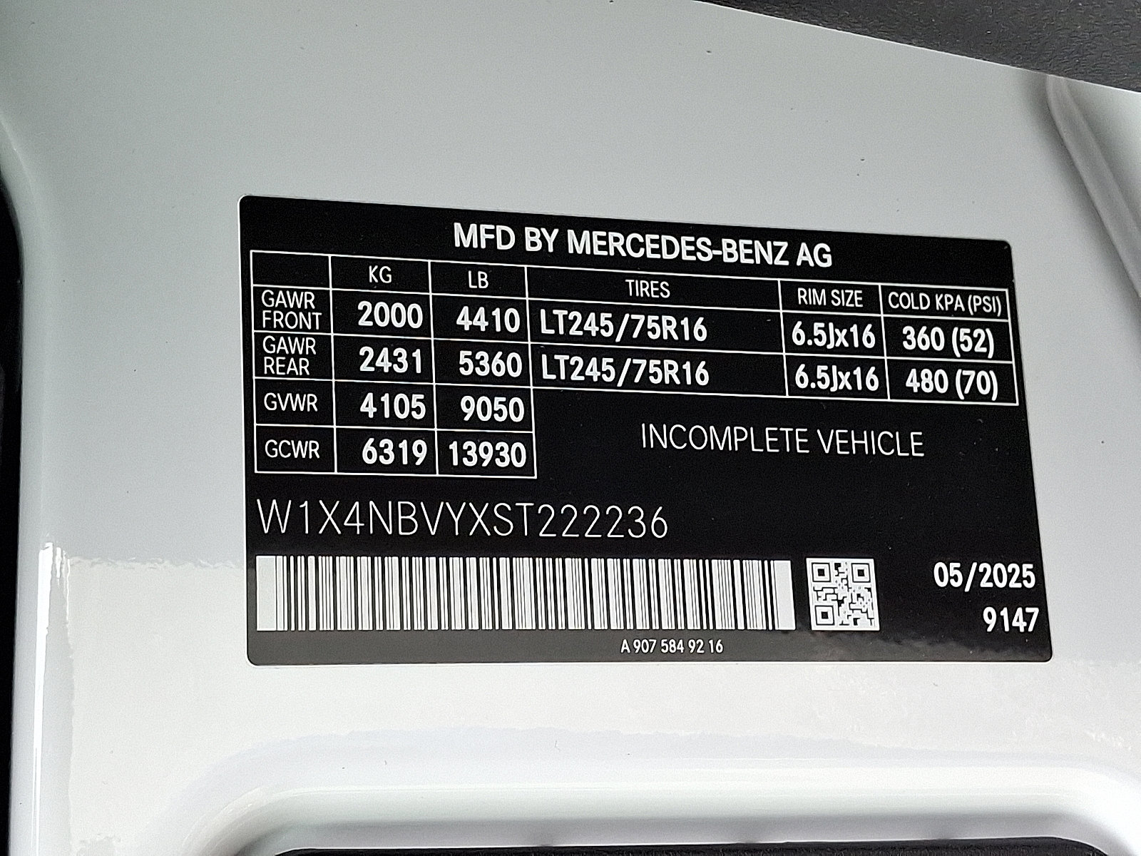 New 2025 Mercedes-Benz Sprinter 2500 image 22