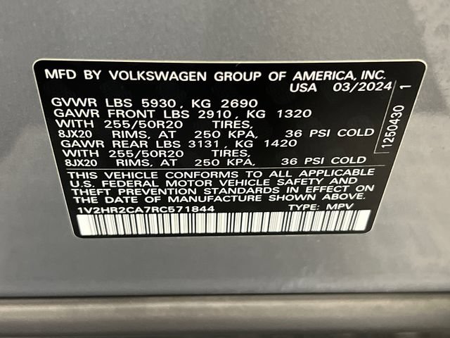 Certified 2024 Volkswagen Atlas SE AWD/4WD image 30