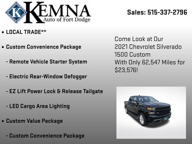 Used 2021 Chevrolet Silverado 1500 Custom image 7