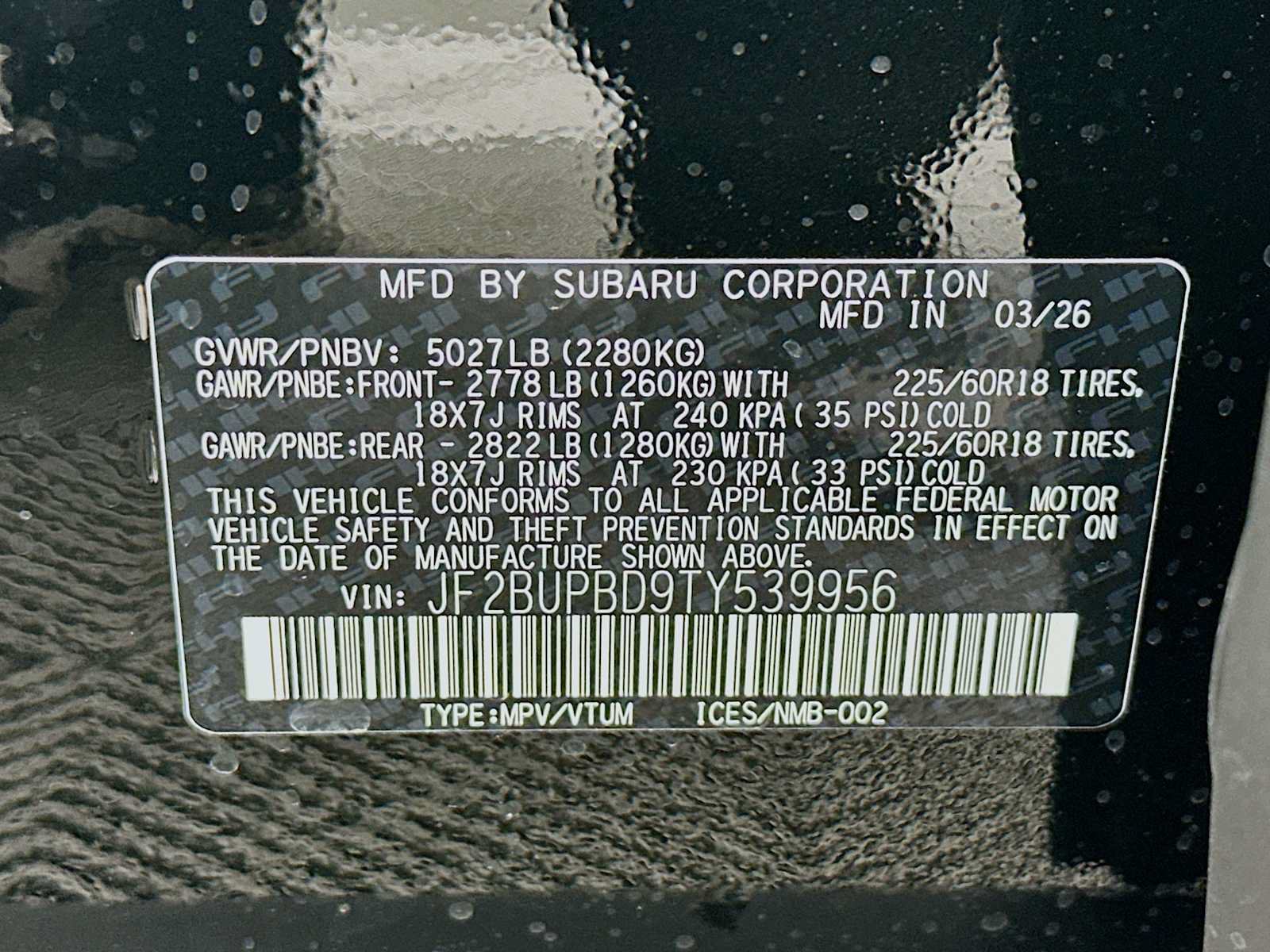 New 2026 Subaru Outback Premium AWD/4WD image 31