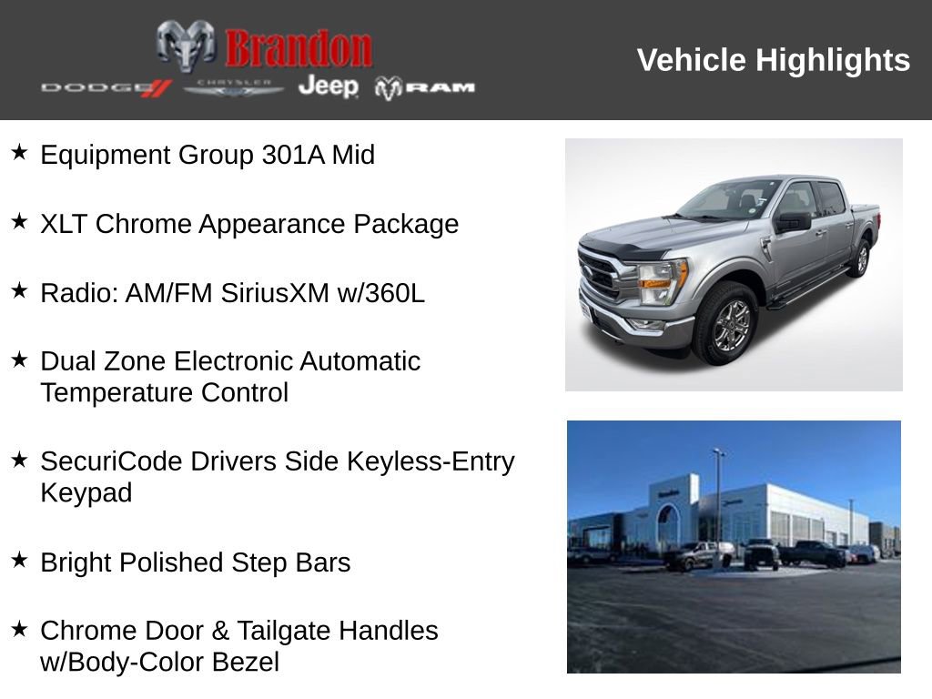 Used 2022 Ford F150 XLT w/ Equipment Group 301A Mid image 3