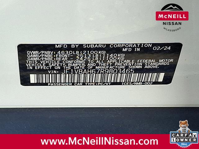 Used 2024 Subaru WRX Premium w/ Popular Package #1A image 55