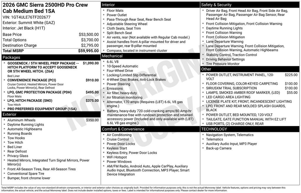 New 2026 GMC Sierra 2500 Pro AWD/4WD image 32