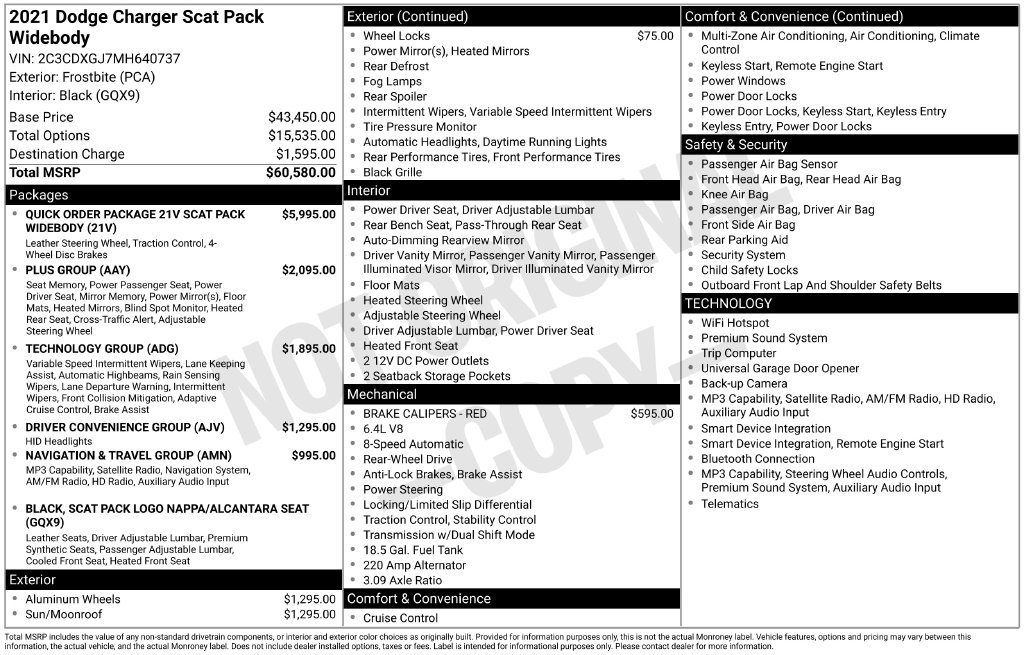 Used 2021 Dodge Charger Scat Pack RWD image 10
