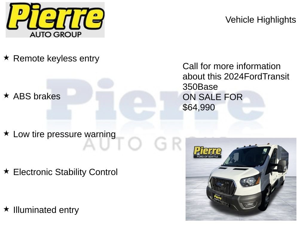 New 2024 Ford Transit 350 AWD w/ Interior Upgrade Package image 7
