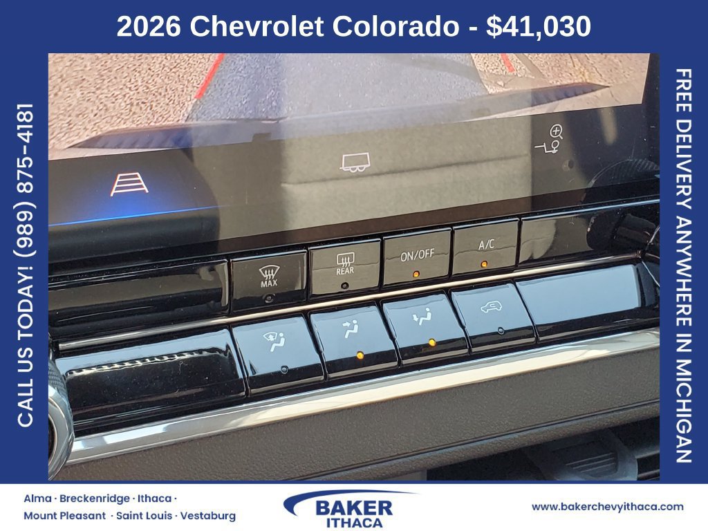 New 2026 Chevrolet Colorado W/T w/ WT Custom Package AWD/4WD image 18
