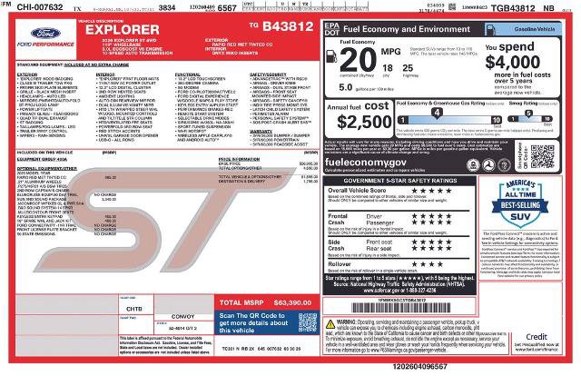 New 2026 Ford Explorer ST w/ Sun And Sound Package AWD/4WD image 37