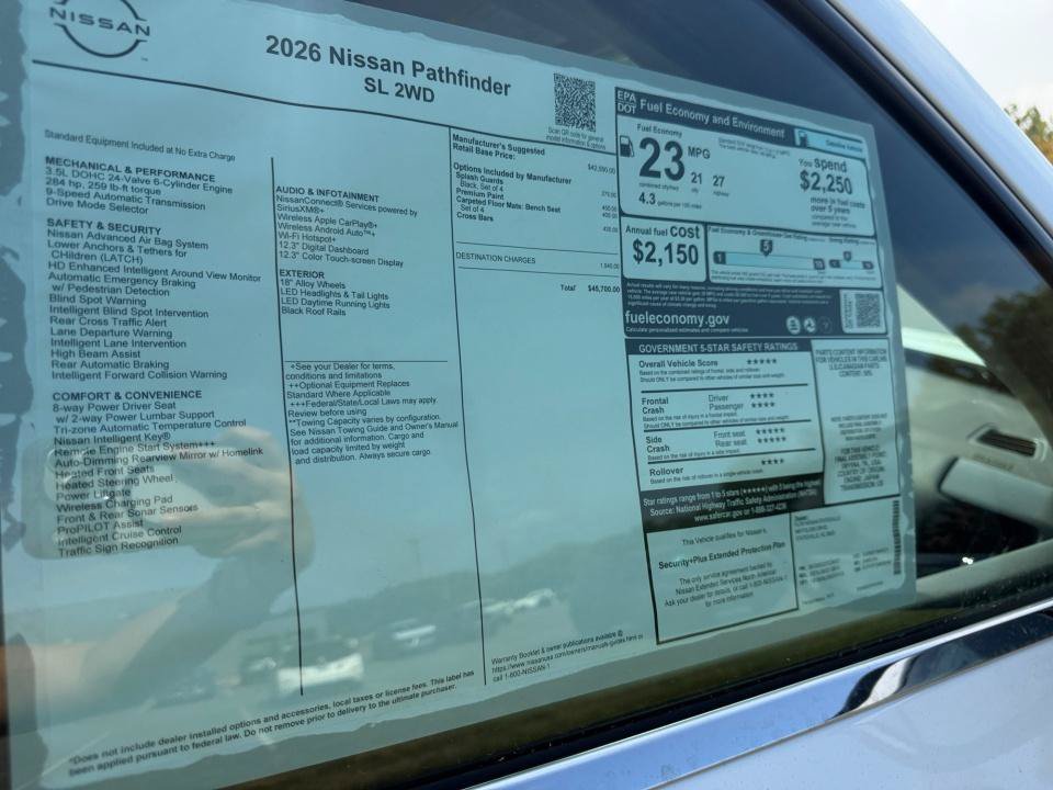 New 2026 Nissan Pathfinder SL FWD image 33