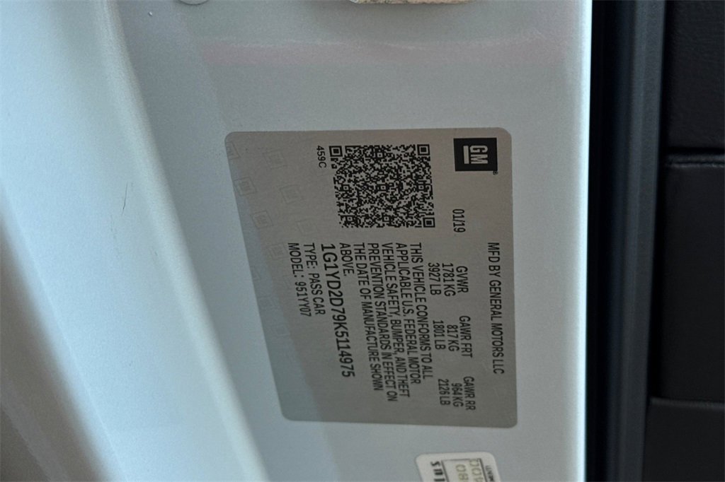 Used 2019 Chevrolet Corvette Stingray Coupe w/ 2LT Preferred Equipment Group image 34