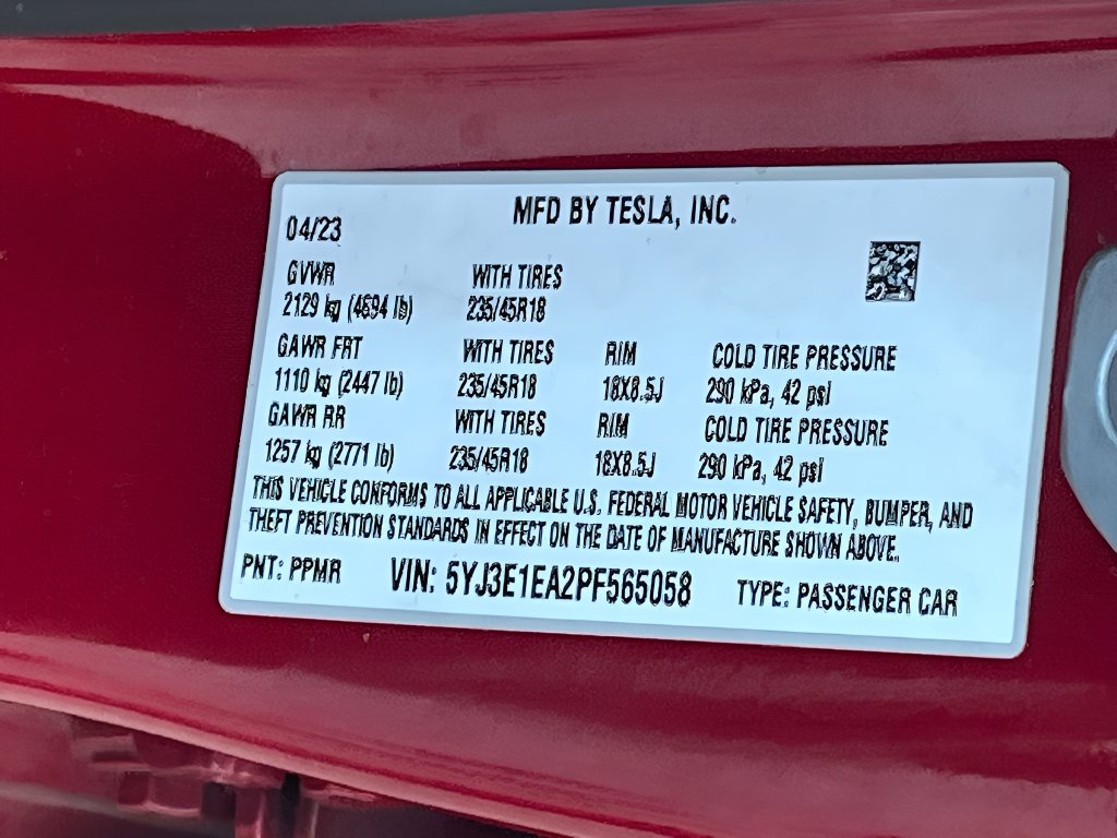Used 2023 Tesla Model 3 Standard Range RWD image 32