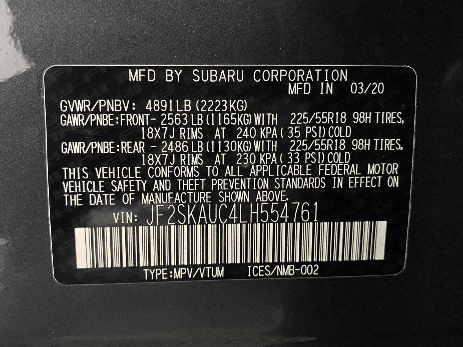 Used 2020 Subaru Forester Limited w/ Popular Package #3 AWD/4WD image 35