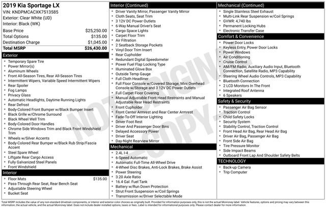 Used 2019 Kia Sportage LX image 7