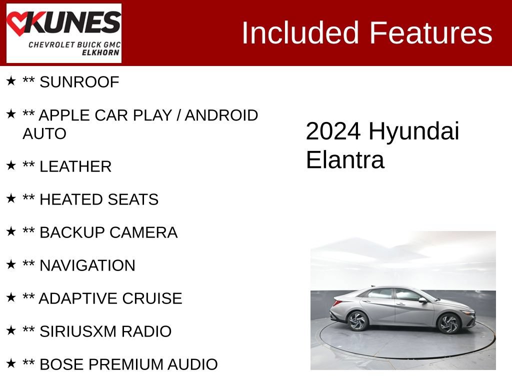 Used 2024 Hyundai Elantra Limited FWD image 2
