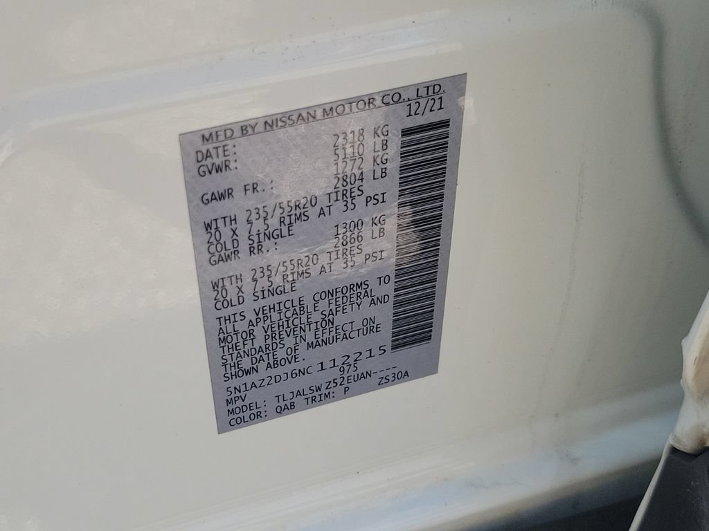 Certified 2022 Nissan Murano Platinum w/ Cargo Package FWD image 32