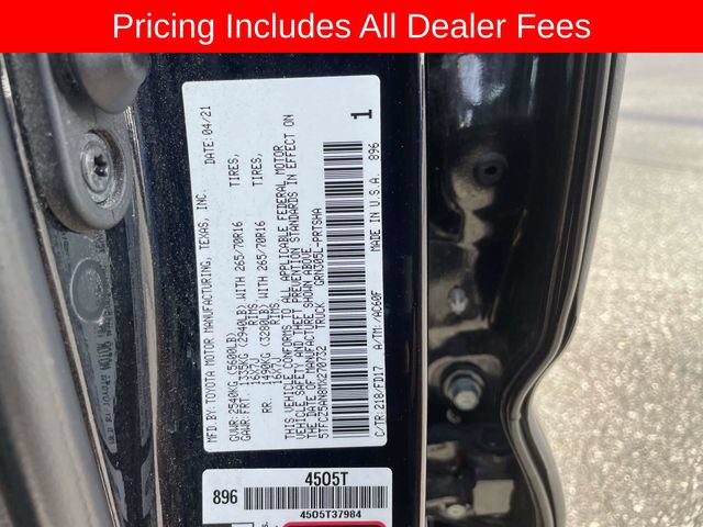Certified 2021 Toyota Tacoma TRD Off-Road w/ Technology Package AWD/4WD image 38