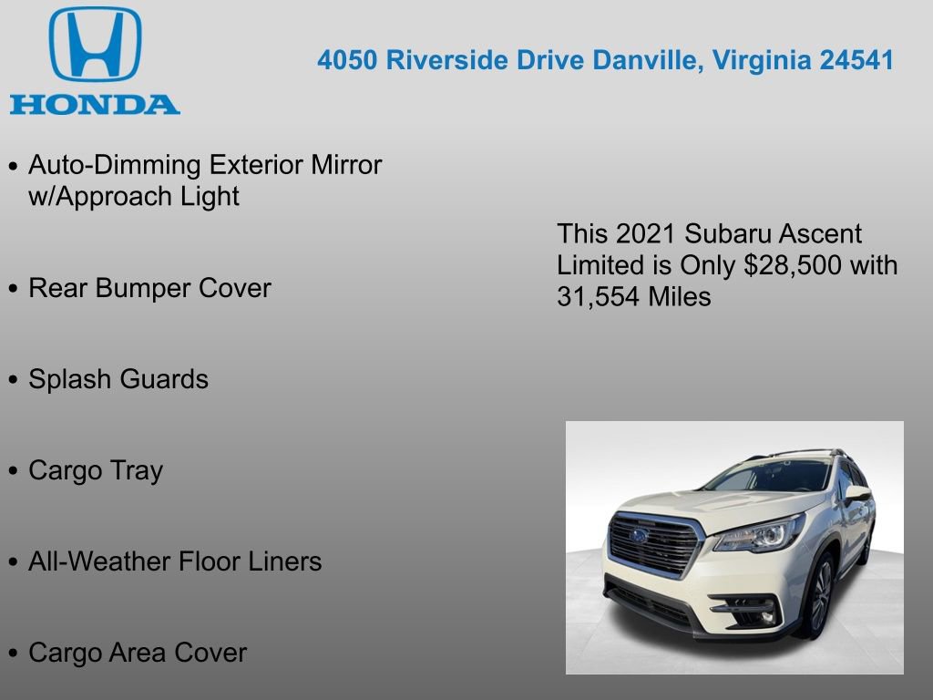 Used 2021 Subaru Ascent Limited w/ Technology Package AWD/4WD image 17