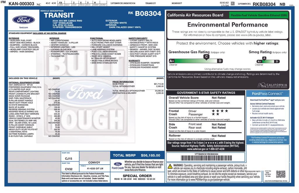 Used 2024 Ford Transit 350 148 Medium Roof RWD image 28