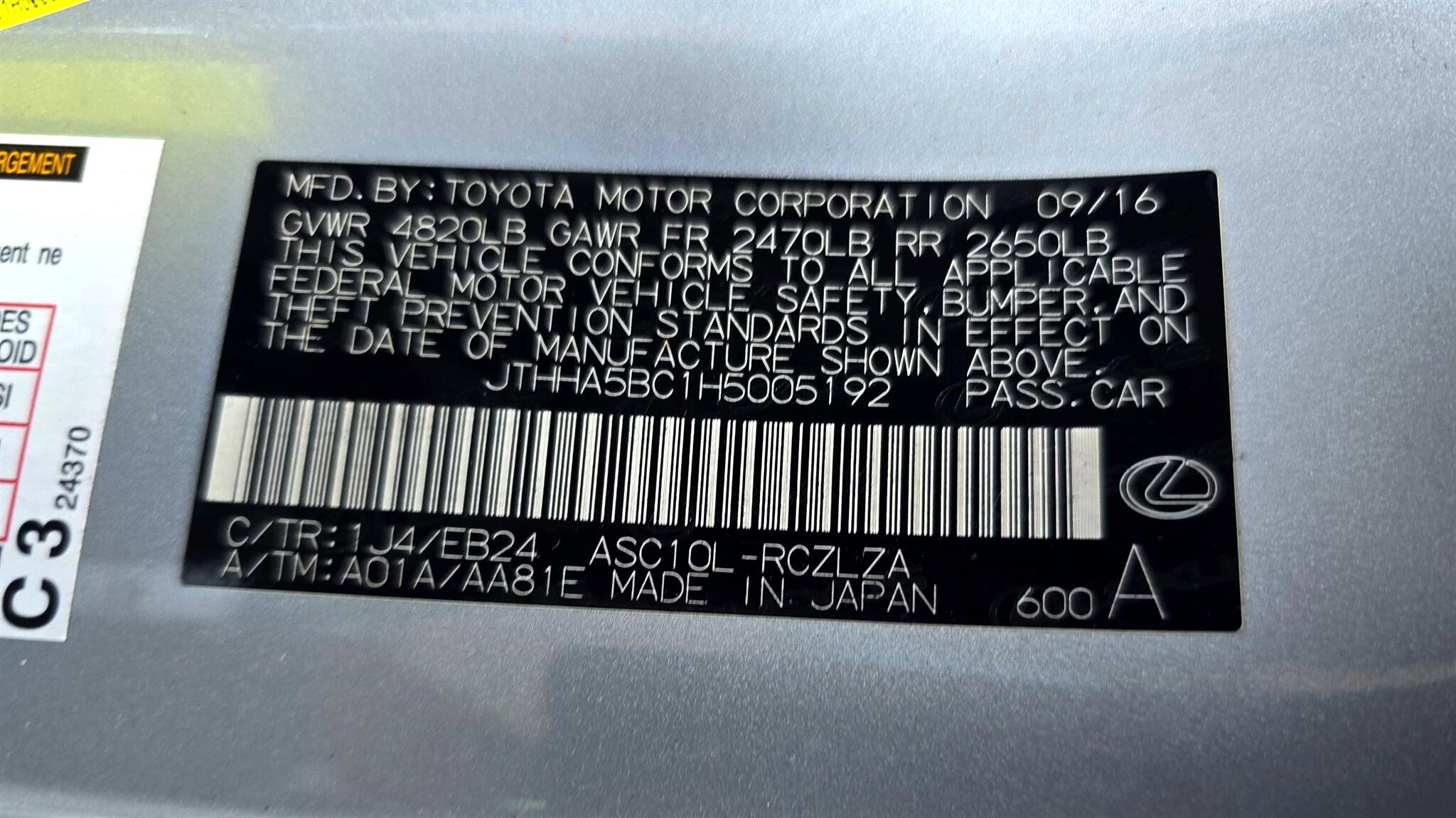 Used 2017 Lexus RC 200t F Sport image 54