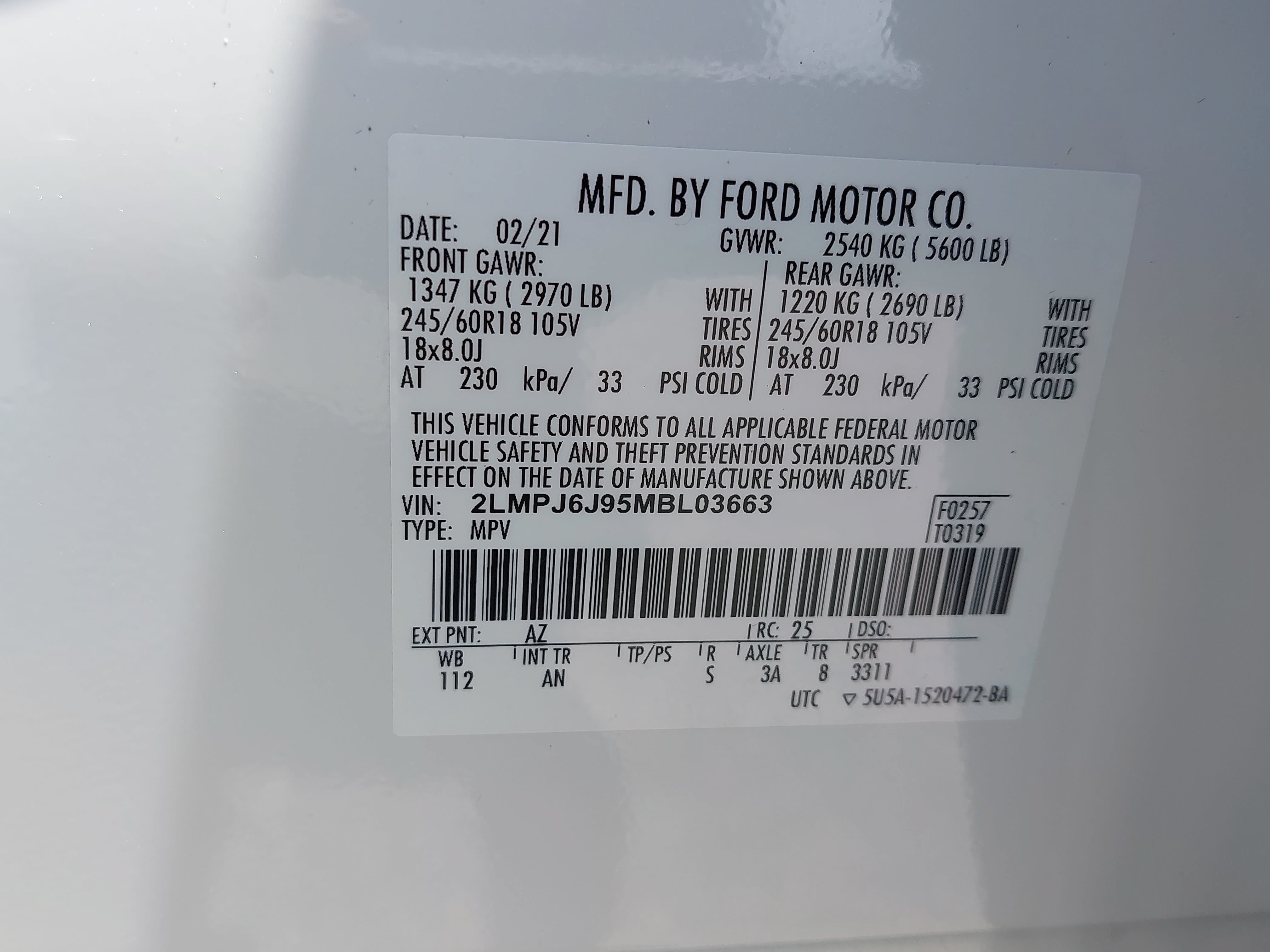 Used 2021 Lincoln Nautilus FWD w/ Equipment Group 101A image 36