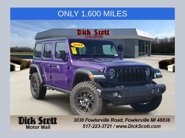 Used 2026 Jeep Wrangler Unlimited Sport AWD/4WD 360° Tour