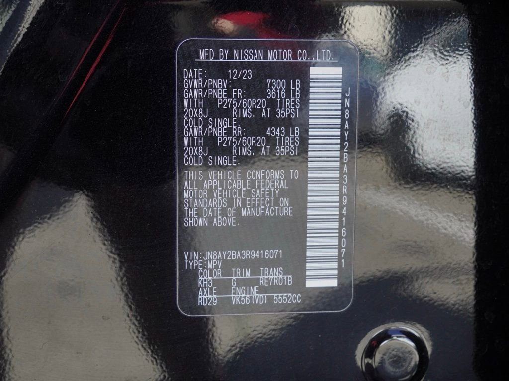 Certified 2024 Nissan Armada SL w/ Captain's Chairs Package image 25