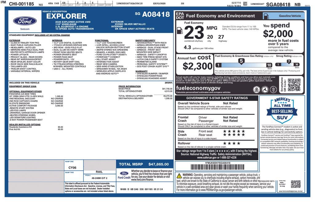 Used 2025 Ford Explorer Active w/ Active Comfort Package image 2