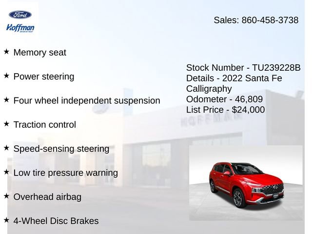 Used 2022 Hyundai Santa Fe Calligraphy image 15