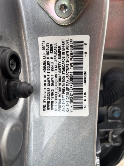 Used 2019 Honda Civic EX image 17