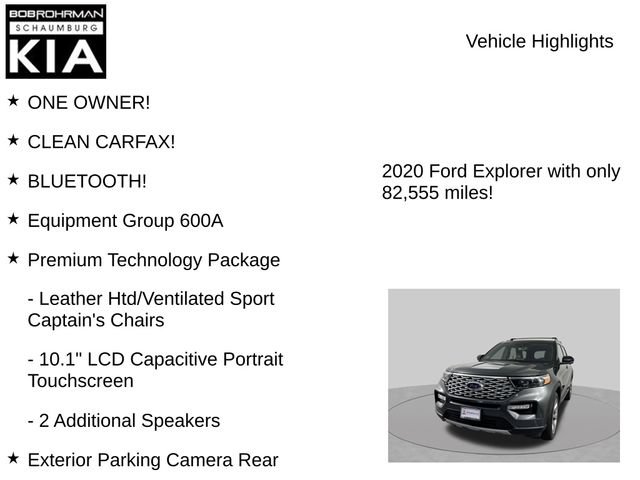 Used 2020 Ford Explorer Platinum w/ Premium Technology Package AWD/4WD image 7