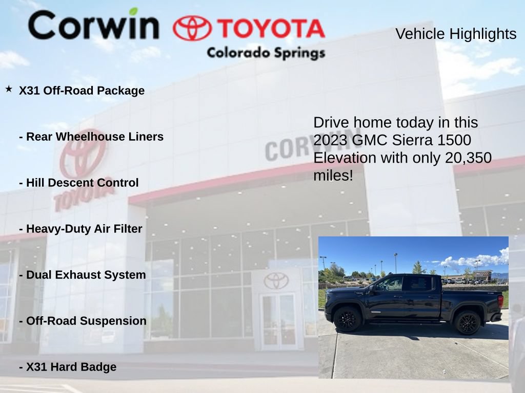 Used 2023 GMC Sierra 1500 Elevation w/ X31 Off-Road Package AWD/4WD image 6