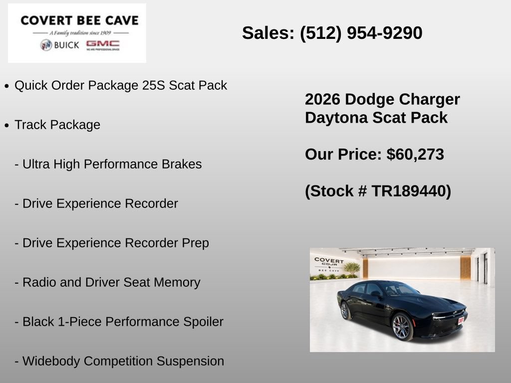 New 2026 Dodge Charger Daytona Scat Pack w/ Track Package AWD/4WD image 7