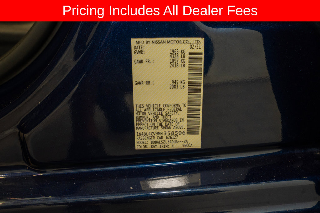 Used 2021 Nissan Altima 2.5 SR FWD image 19