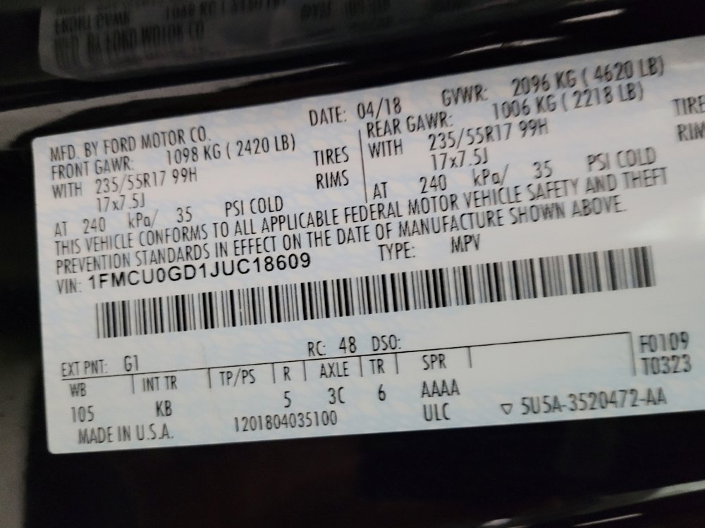 Used 2018 Ford Escape SE w/ SE Sync 3 Package image 33