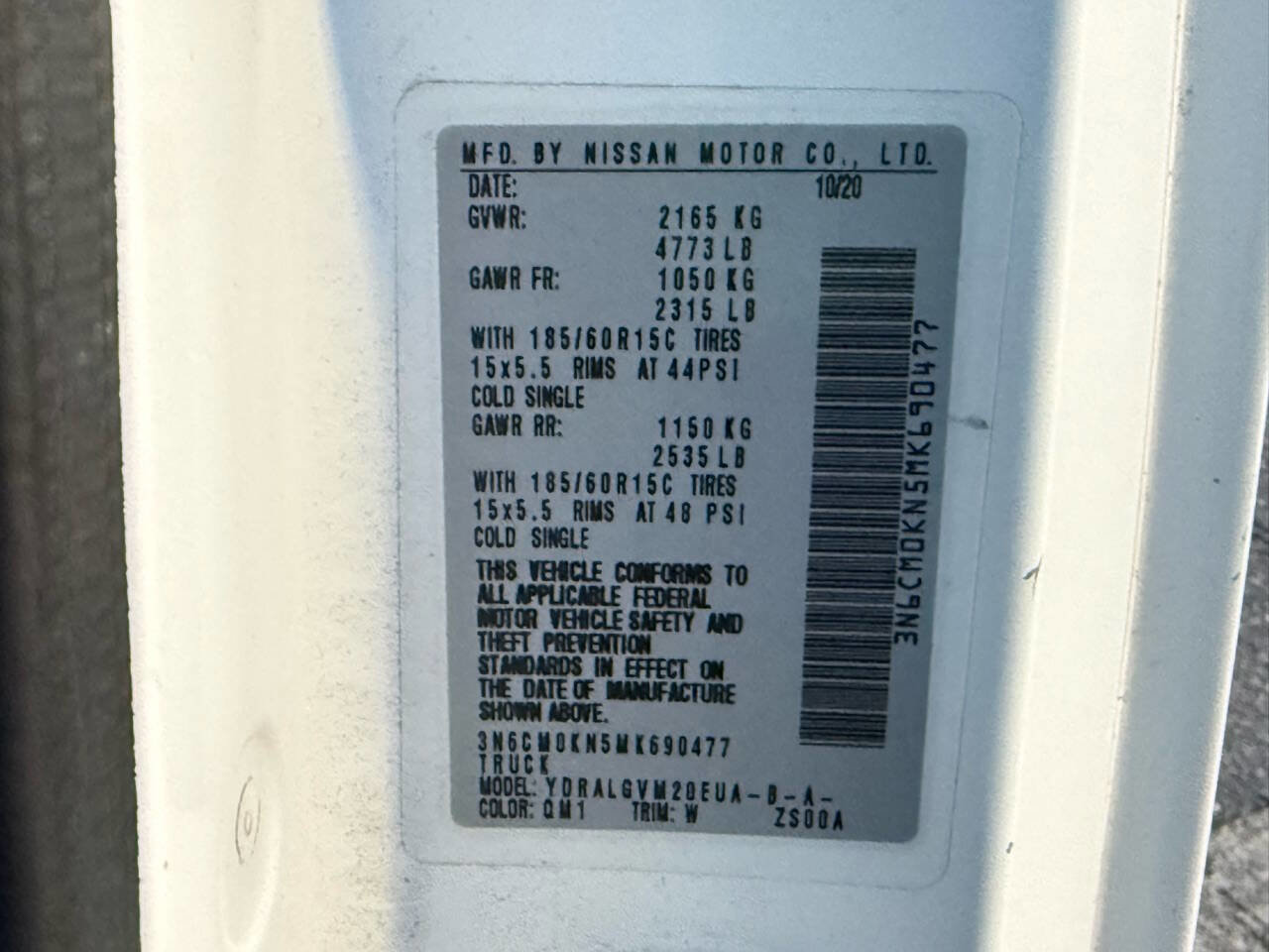 Used 2021 Nissan NV200 SV FWD image 18