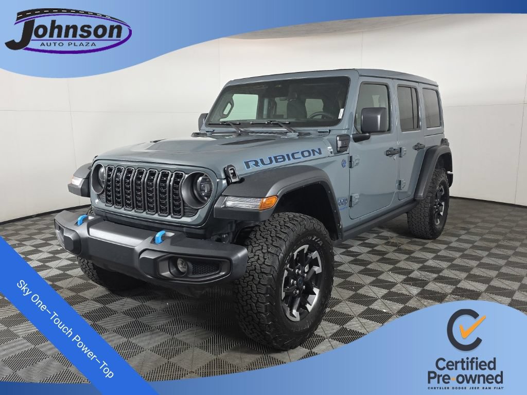 Certified 2025 Jeep Wrangler Unlimited Rubicon 4xe w/ Safety Group