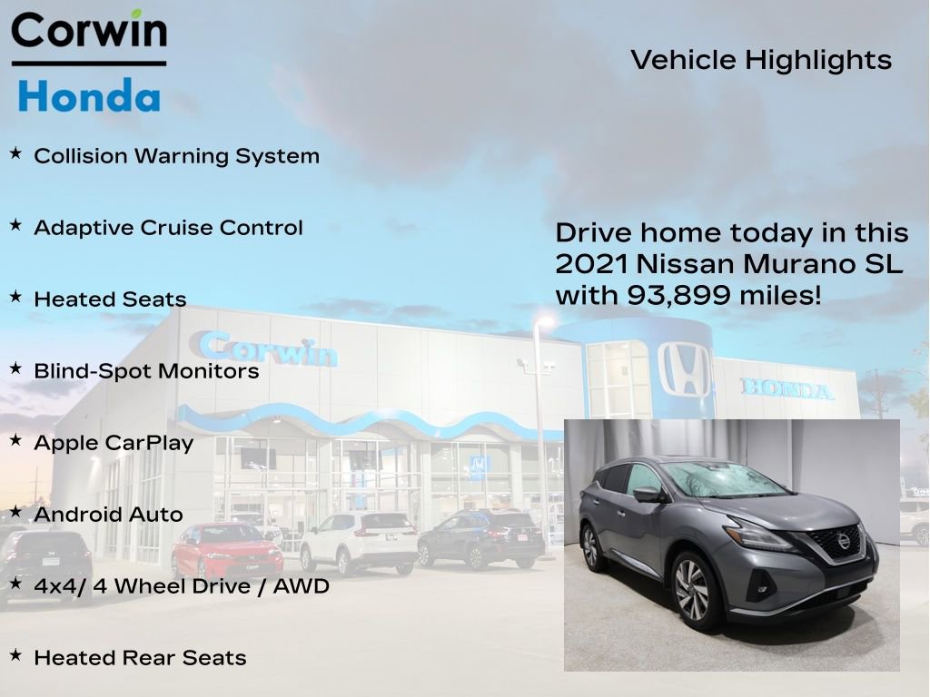Used 2021 Nissan Murano SL w/ SL Moonroof Package image 7